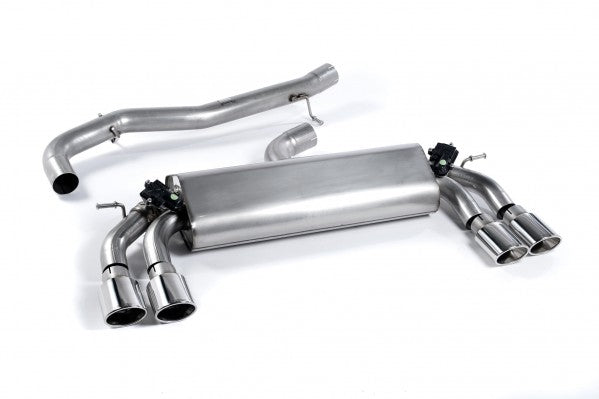Milltek Non-Resonated Cat-Back Exhaust With Polished Oval Tips - VW Golf R MK7