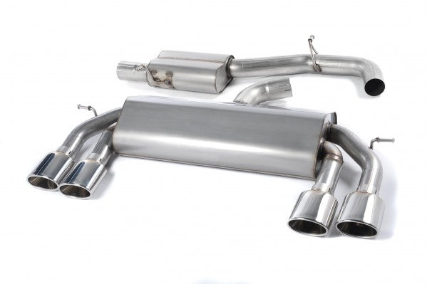 Milltek Resonated Cat-Back Exhaust With Polished Tips - VW MK7 Golf R 2.0T