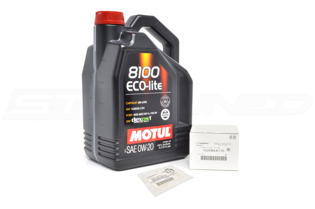 STM 2022 WRX MOTUL 0W20 8100 Engine Oil Change Package - 0