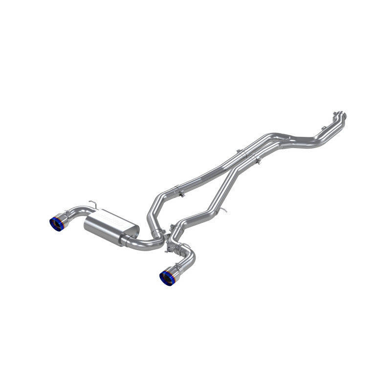 MBRP 2020+ Toyota Supra 3.0L T304 Stainless Steel, 3" Cat-Back Dual Rear Outlet, with Burnt End Tips