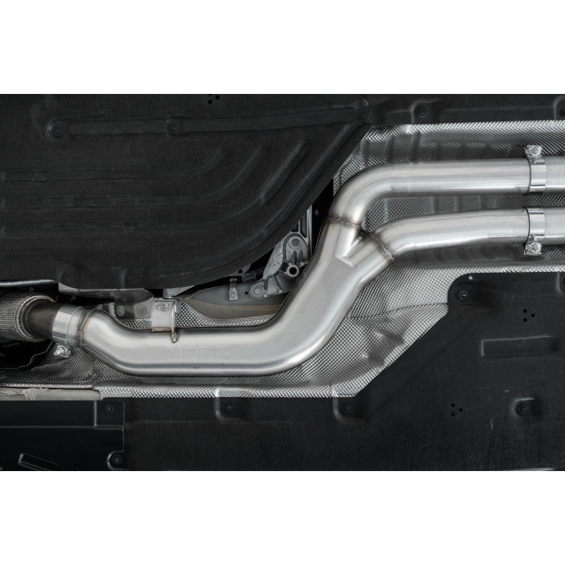 MBRP 2020+ Toyota Supra 3.0L T304 Stainless Steel, 3" Cat-Back Dual Rear Outlet, with Burnt End Tips - 0