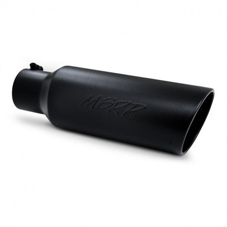 MBRP BLK Series Universal 4" Inlet Angled Rolled End Tail Pipe Tip