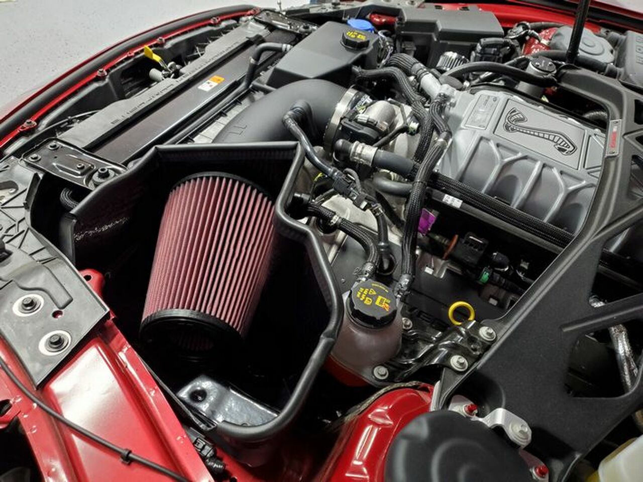 JLT 2020 Ford Mustang GT500 Big Air Intake Kit w/Red Oil Air Filter (No Tuning Required) - 0