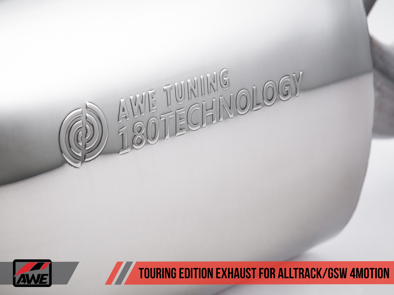 AWE Touring Edition Exhaust for VW Golf Alltrack / Sportwagen 4Motion - Chrome Silver Tips - 0