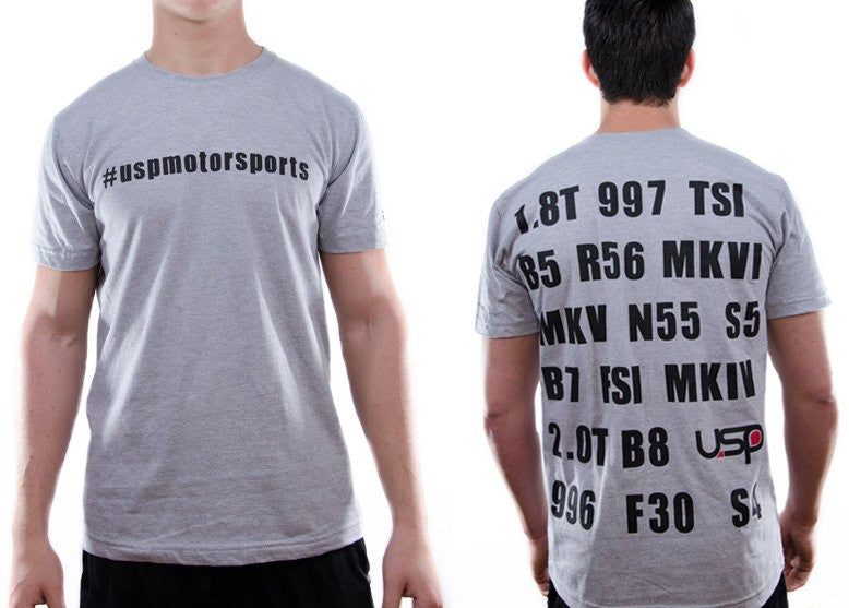 USP Motorsports Gray"All Makes" T-Shirt- Medium