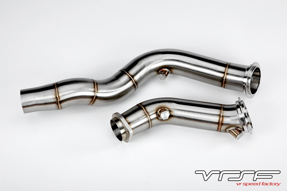 VRSF 3″ Cast Race Downpipes 15-19 BMW M3, M4 & M2 Competition S55 F80 F82 F87 - 0
