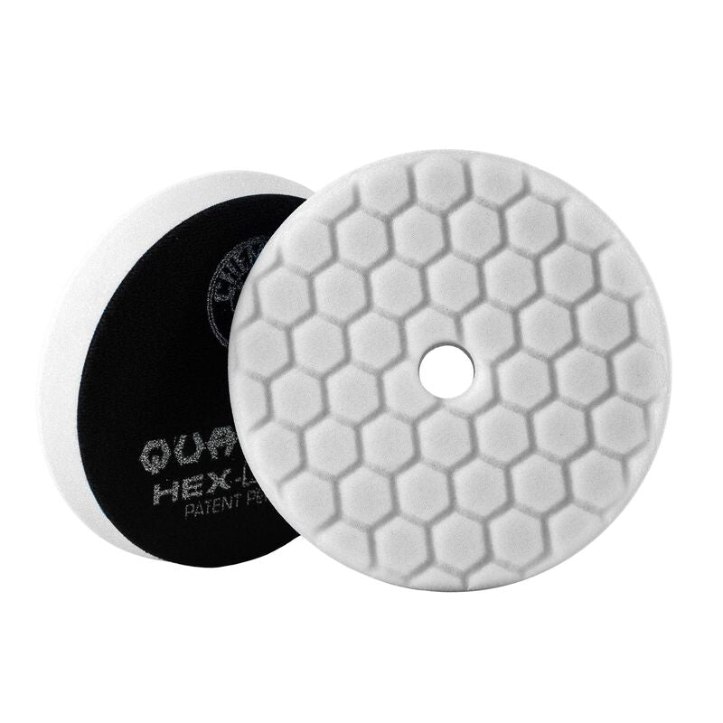 Hex-Logic Quantum Light-Medium Polishing Pad White (5.5 Inch) (Comes in Case of 12 Units)