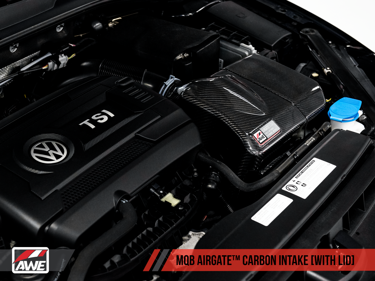 AWE AirGate™ Carbon Intake for Audi / VW MQB (1.8T / 2.0T) - With Lid - 0