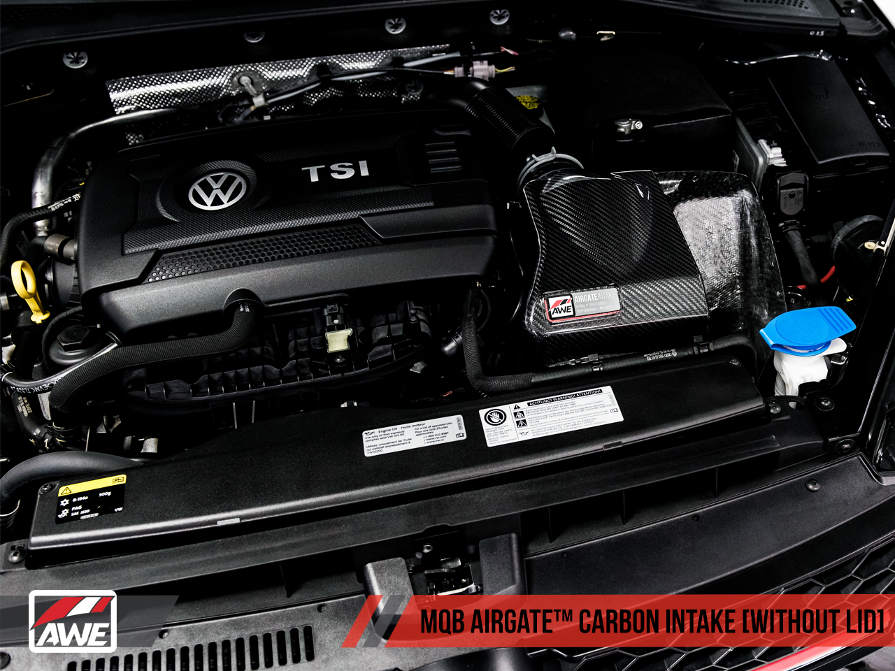 AWE AirGate™ Carbon Intake for Audi / VW MQB (1.8T / 2.0T) - Without Lid