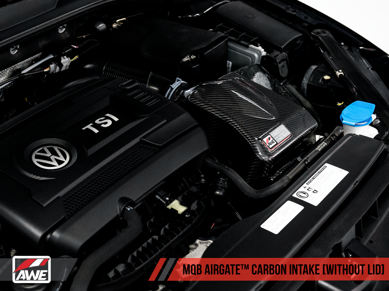 AWE AirGate™ Carbon Intake for Audi / VW MQB (1.8T / 2.0T) - Without Lid