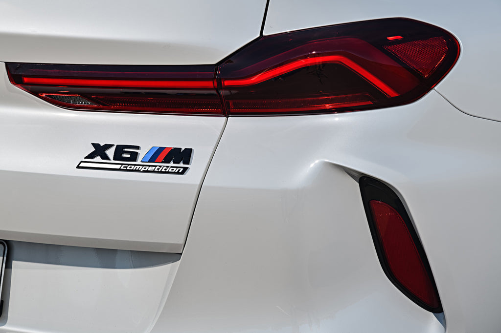 BMW F96 X6M Competition Trunk Emblem - Gloss Black - 0