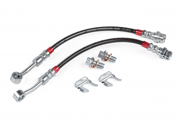 APR Braided Stainless Steel Rear Brake Lines For MK7 VW Golf/GTI